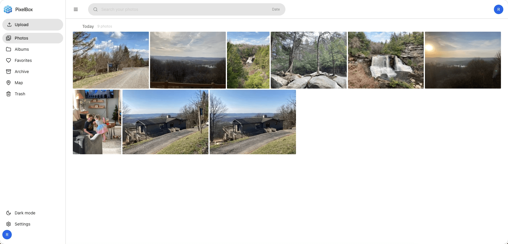 PixelBox (Google photos like app)