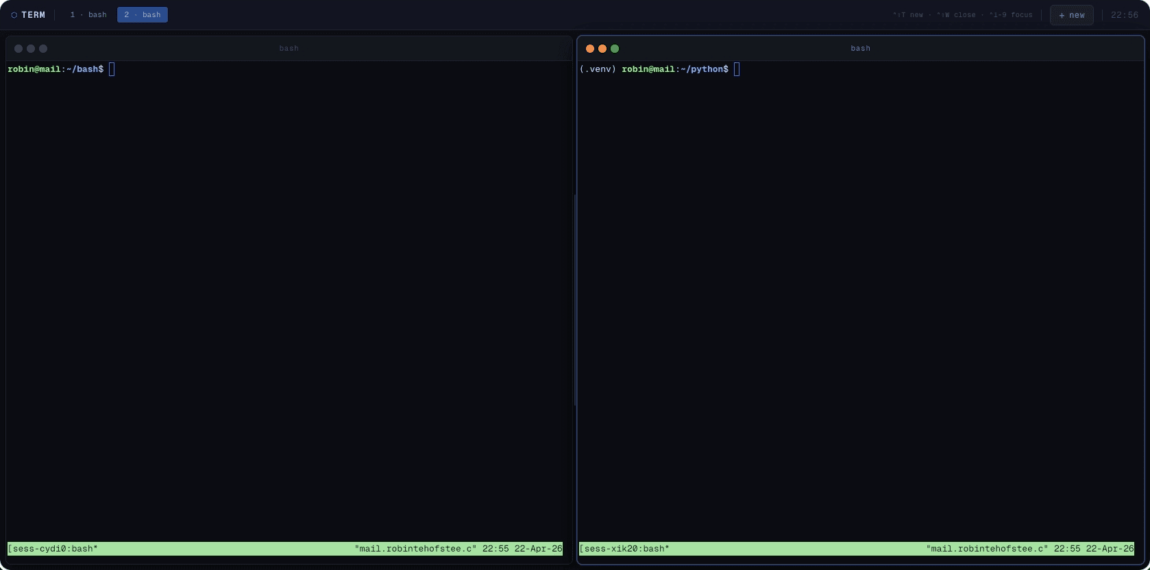 Terminal in webbrowser